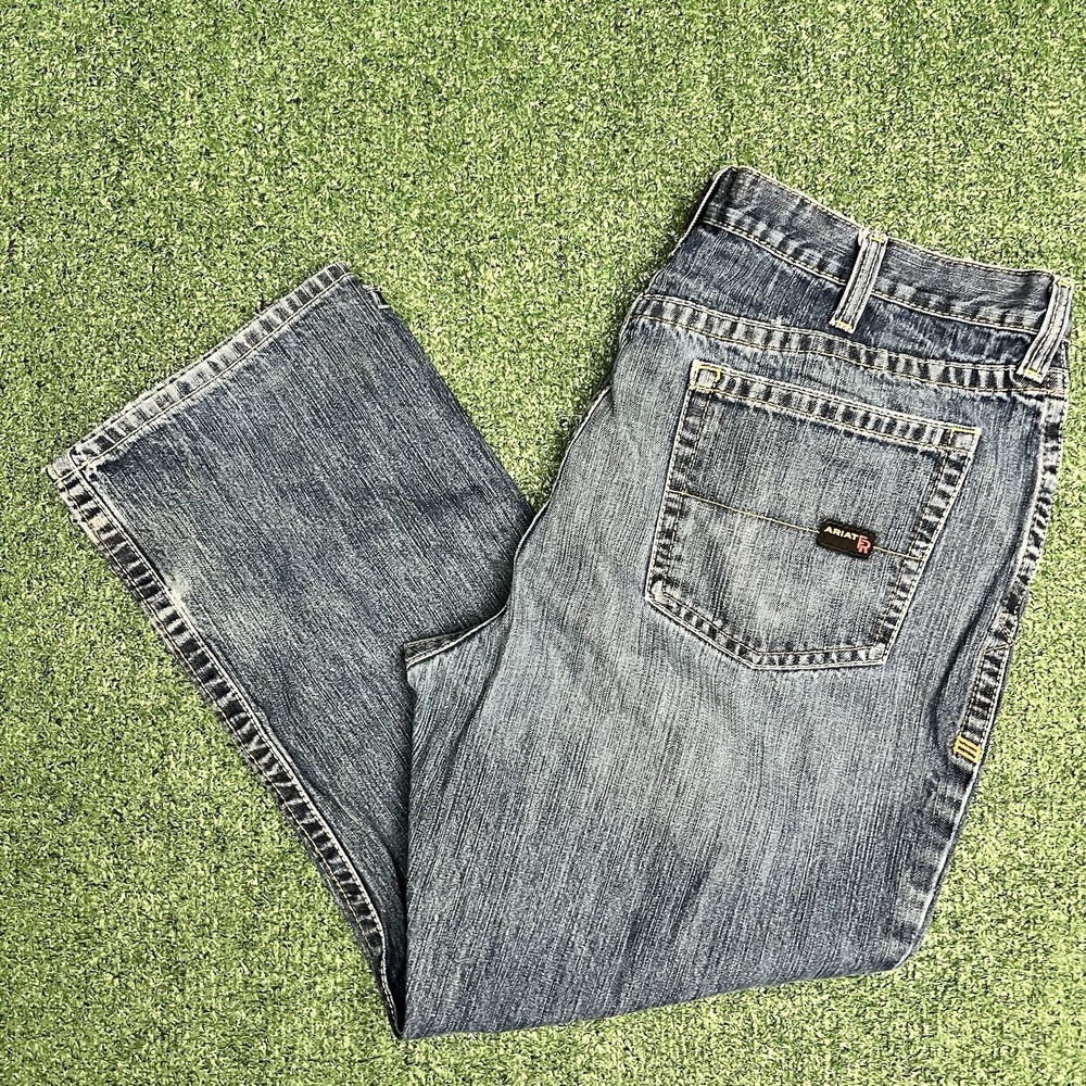 Ariat Work FR Jeans Mens 42X30 M4 Flame Resistant Low Rise Boot Cut CAT 2